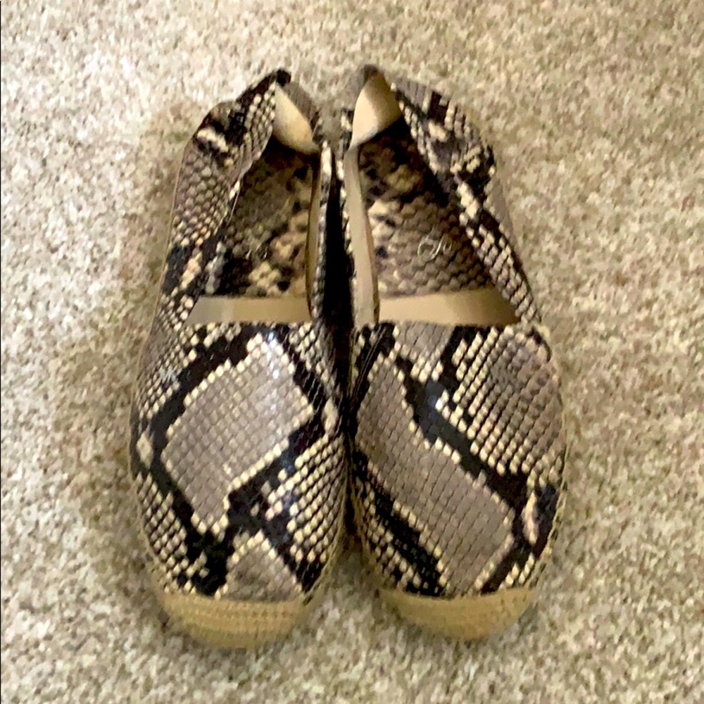Michael Kors for Saks snake print loafers